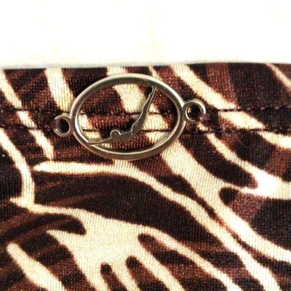 VNT Jantzen Bikini 2 Piece Size 14 Animal Print BROWN Triangle Top Bathing Suit - Picture 13 of 14